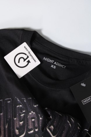 Pánske tričko  NIGHT ADDICT, Veľkosť XS, Farba Čierna, Cena  5,98 €