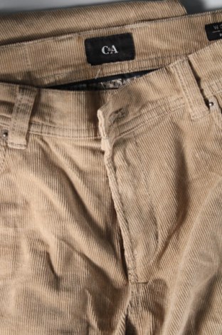 Pantaloni raiați de bărbați C&A, Mărime M, Culoare Bej, Preț 19,08 Lei