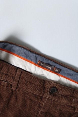 Pantaloni raiați de bărbați Dockers, Mărime M, Culoare Maro, Preț 21,71 Lei