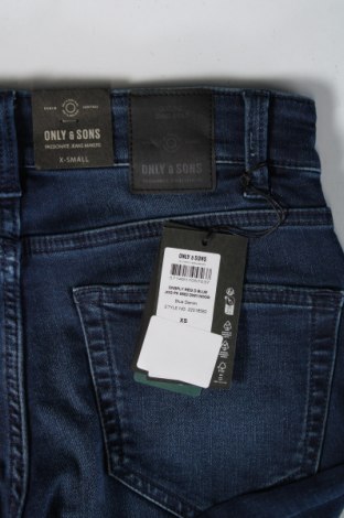 Ανδρικό κοντό παντελόνι Only & Sons, Μέγεθος XS, Χρώμα Μπλέ, Τιμή 20,62 €