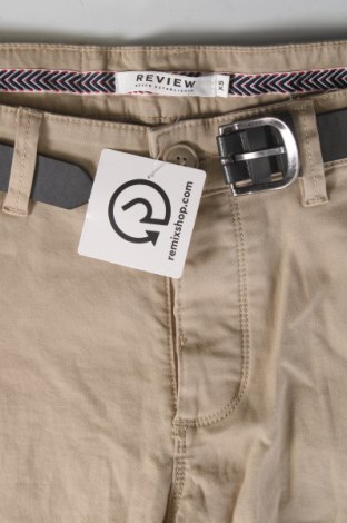 Pantaloni scurți de bărbați Review, Mărime XS, Culoare Bej, Preț 49,61 Lei