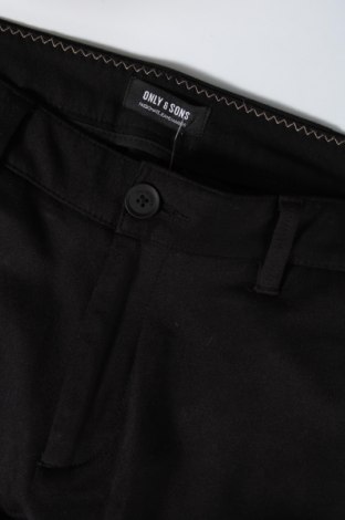 Ανδρικό παντελόνι Only & Sons, Μέγεθος M, Χρώμα Μαύρο, Τιμή 6,64 €