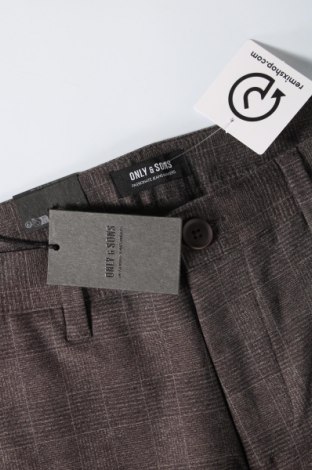 Мъжки панталон Only & Sons, Размер L, Цвят Сив, Цена 15,18 лв.