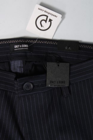 Ανδρικό παντελόνι Only & Sons, Μέγεθος S, Χρώμα Μπλέ, Τιμή 4,50 €