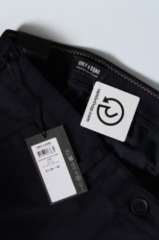 Ανδρικό παντελόνι Only & Sons, Μέγεθος M, Χρώμα Μπλέ, Τιμή 7,11 €