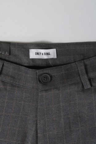Ανδρικό παντελόνι Only & Sons, Μέγεθος S, Χρώμα Γκρί, Τιμή 5,45 €