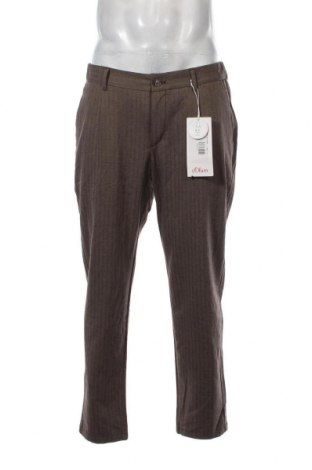 Мъжки панталон S.Oliver, Размер L, Цвят Кафяв, Цена 14,79 лв.
