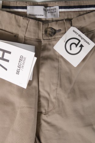 Ανδρικό παντελόνι Selected Homme, Μέγεθος M, Χρώμα  Μπέζ, Τιμή 7,35 €
