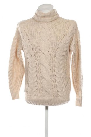 Ανδρικό πουλόβερ Jennyfer, Μέγεθος S, Χρώμα Εκρού, Τιμή 3,41 €