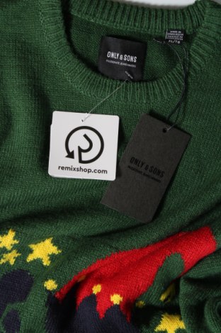 Ανδρικό πουλόβερ Only & Sons, Μέγεθος XL, Χρώμα Πράσινο, Τιμή 8,54 €