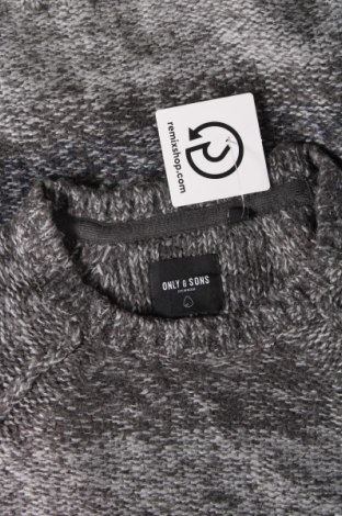 Мъжки пуловер Only & Sons, Размер M, Цвят Сив, Цена 8,70 лв.