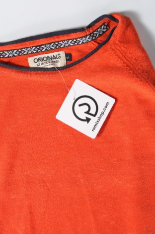 Męski sweter Originals By Jack & Jones, Rozmiar S, Kolor Pomarańczowy, Cena 23,17 zł