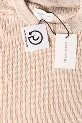 Ανδρικό πουλόβερ Sondag & Sons, Μέγεθος L, Χρώμα  Μπέζ, Τιμή 4,27 €