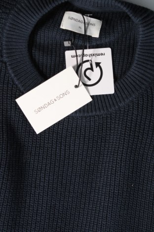 Мъжки пуловер Sondag & Sons, Размер XL, Цвят Син, Цена 13,80 лв.