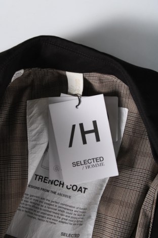 Мъжко палто Selected Homme, Размер L, Цвят Черен, Цена 44,28 лв.