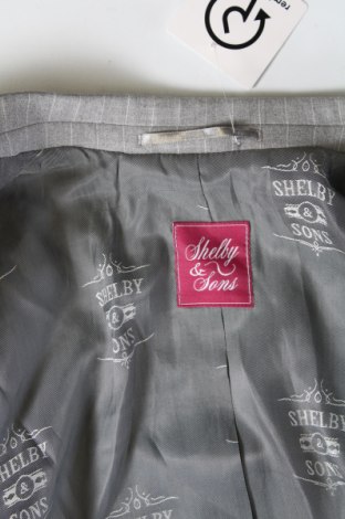 Мъжко сако Shelby & Sons, Размер M, Цвят Сив, Цена 33,54 лв.