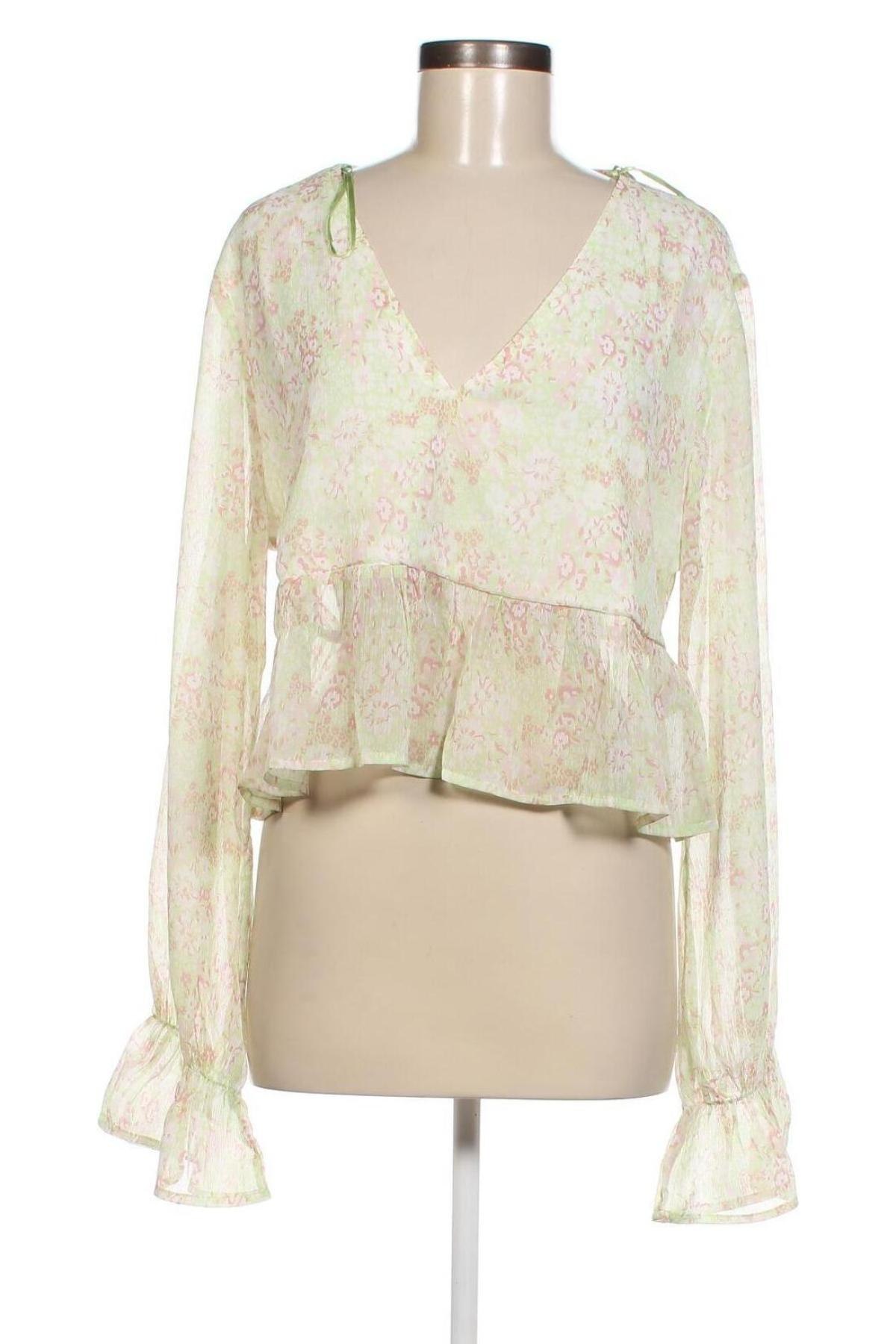 Γυναικεία μπλούζα Gina Tricot, Μέγεθος L, Χρώμα Πολύχρωμο, Τιμή 4,12 €