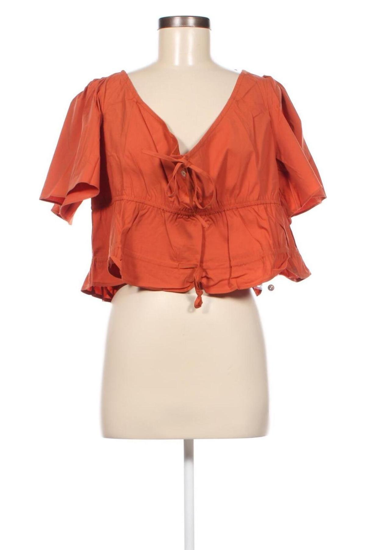 Γυναικεία μπλούζα Missguided, Μέγεθος XL, Χρώμα Καφέ, Τιμή 3,68 €