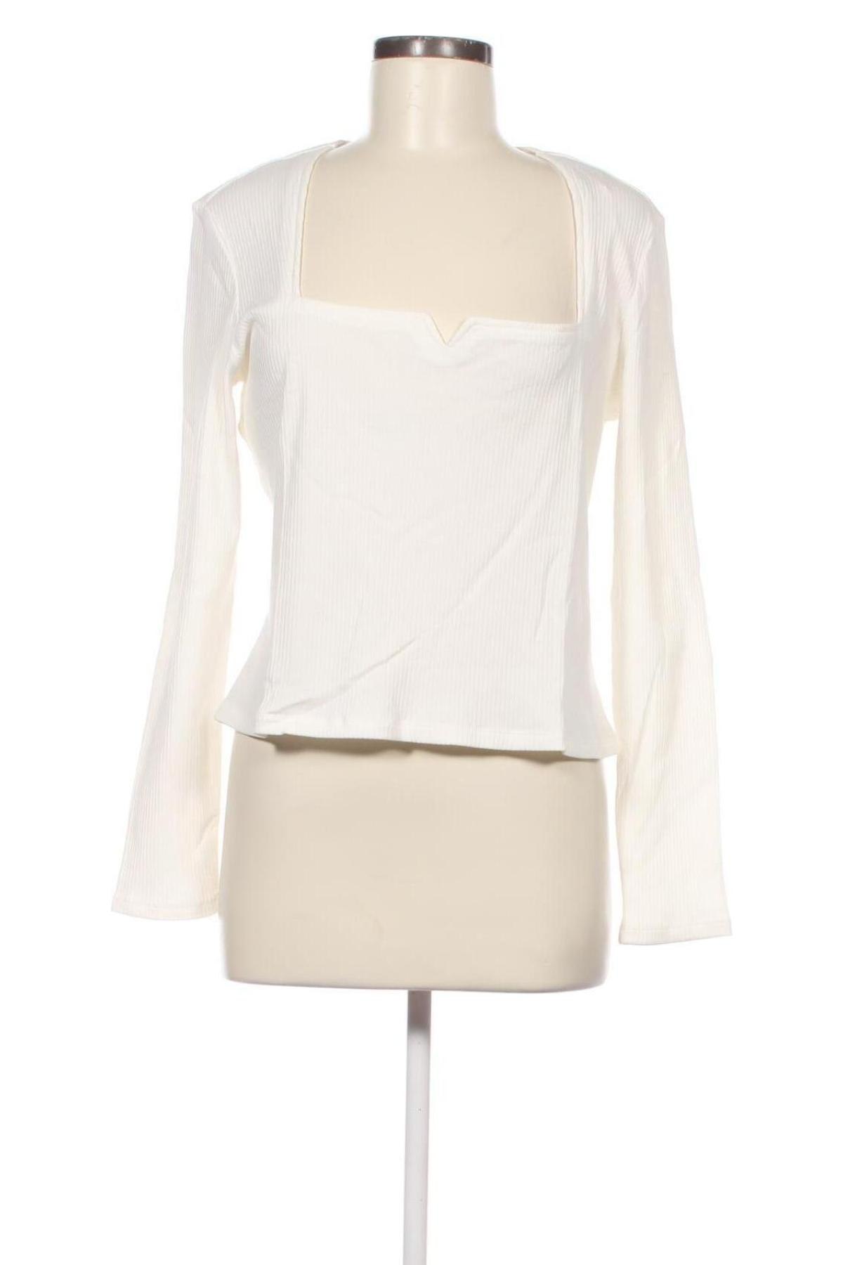 Γυναικεία μπλούζα Monki, Μέγεθος XL, Χρώμα Λευκό, Τιμή 13,40 €