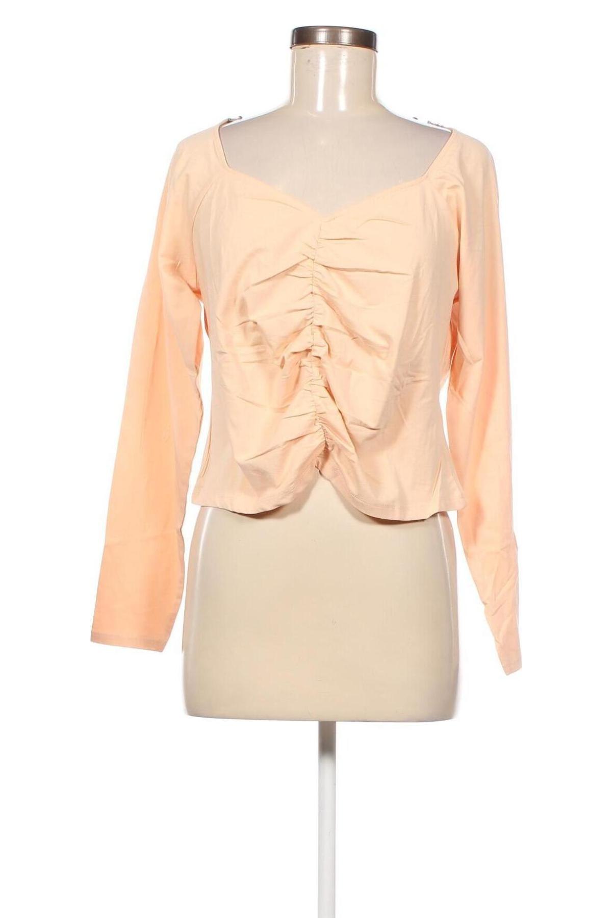 Дамска блуза Monki, Размер XL, Цвят Бежов, Цена 5,20 лв.
