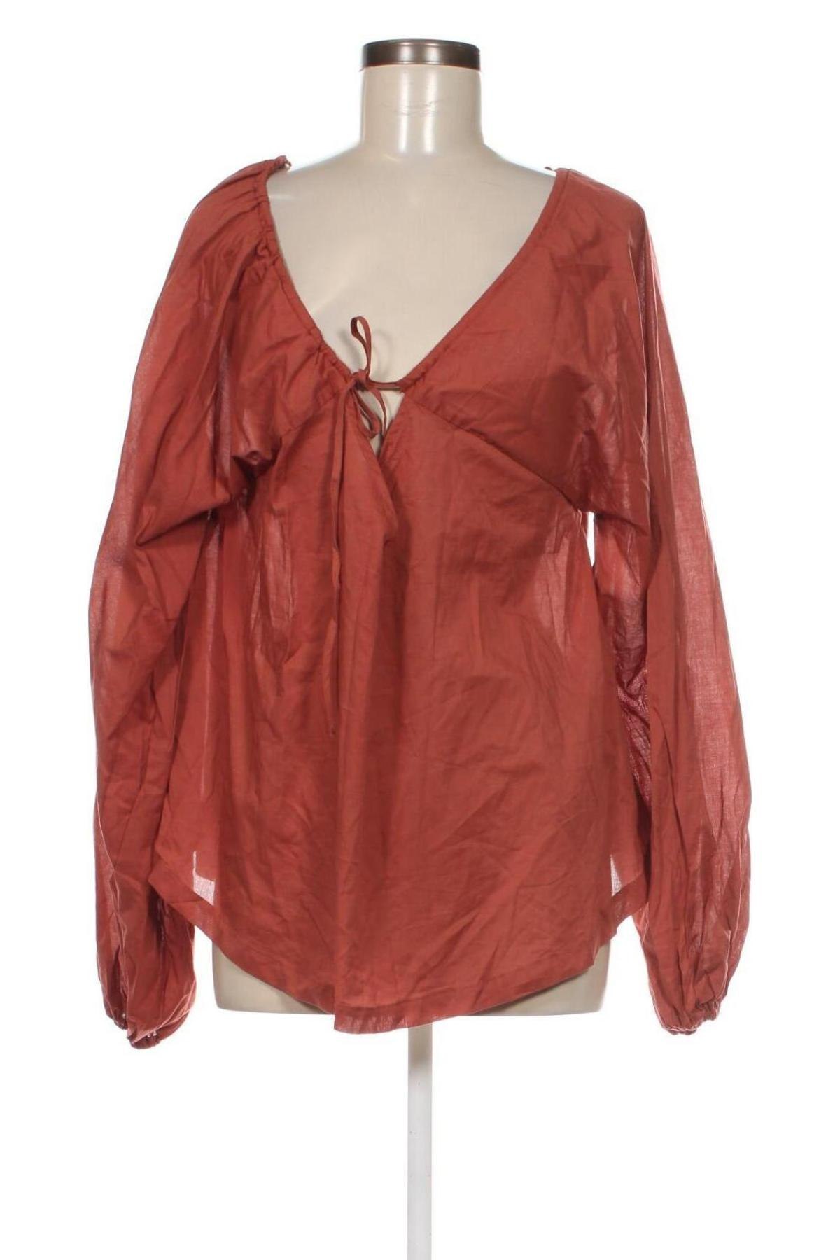 Дамска блуза Sinsay, Размер S, Цвят Кафяв, Цена 31,00 лв.