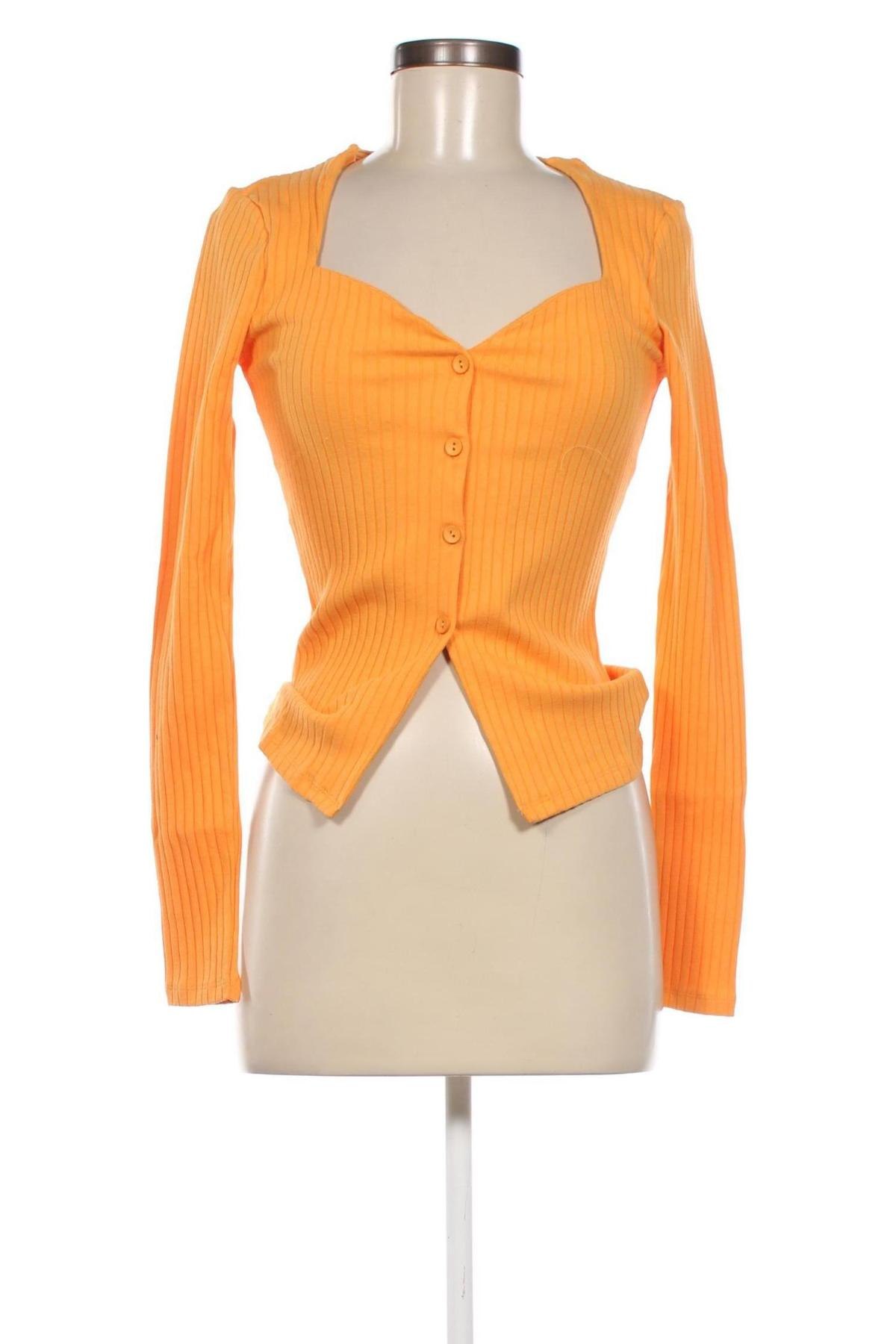 Дамска жилетка Gina Tricot, Размер S, Цвят Оранжев, Цена 19,98 лв.