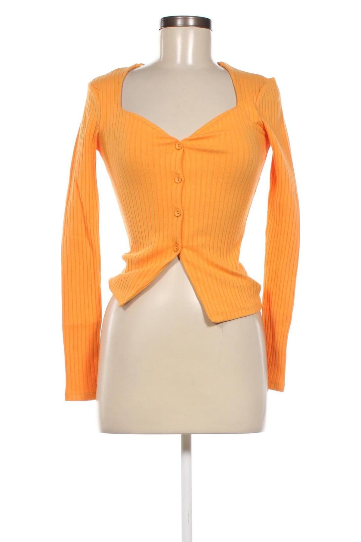 Damen Strickjacke Gina Tricot, Größe XS, Farbe Orange, Preis 5,85 €