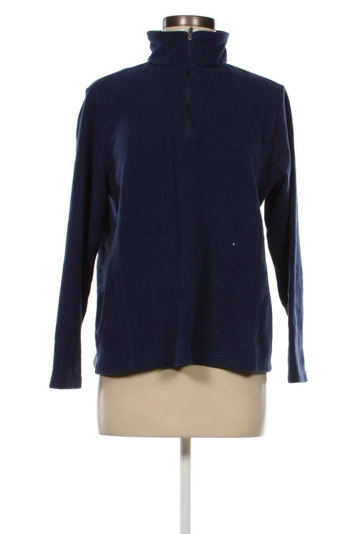 Damen Fleece Shirt Lands' End, Größe M, Farbe Blau, Preis 2,12 €