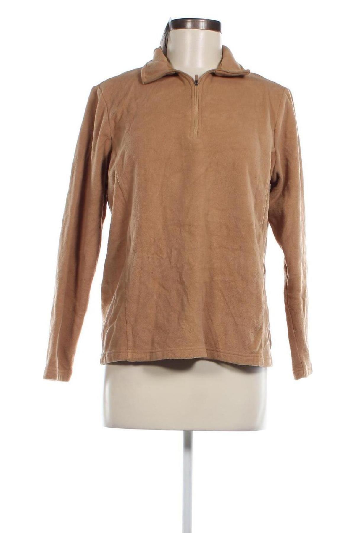 Damen Fleece Shirt Land's End, Größe M, Farbe Braun, Preis 3,67 €