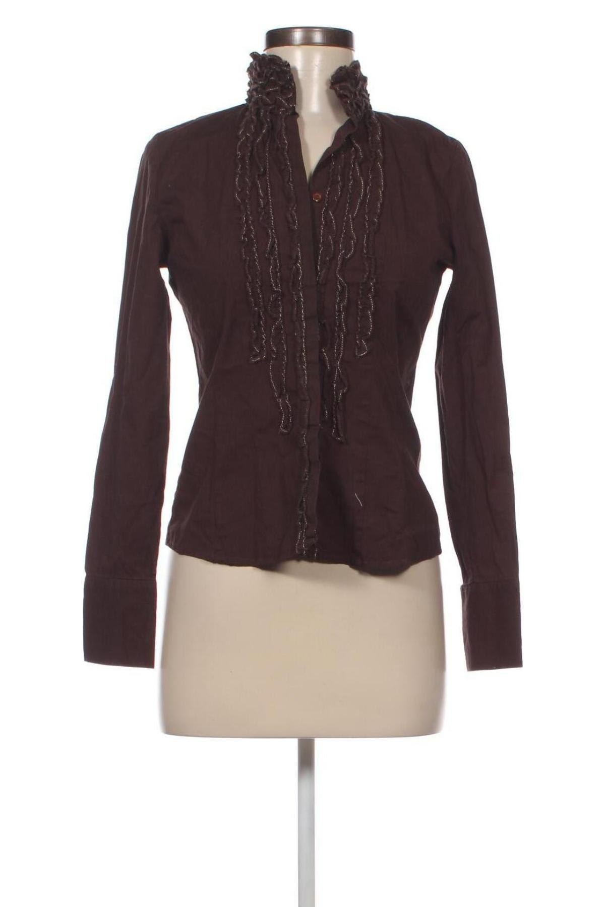 Γυναικείο πουκάμισο Bottega, Μέγεθος S, Χρώμα Καφέ, Τιμή 2,47 €