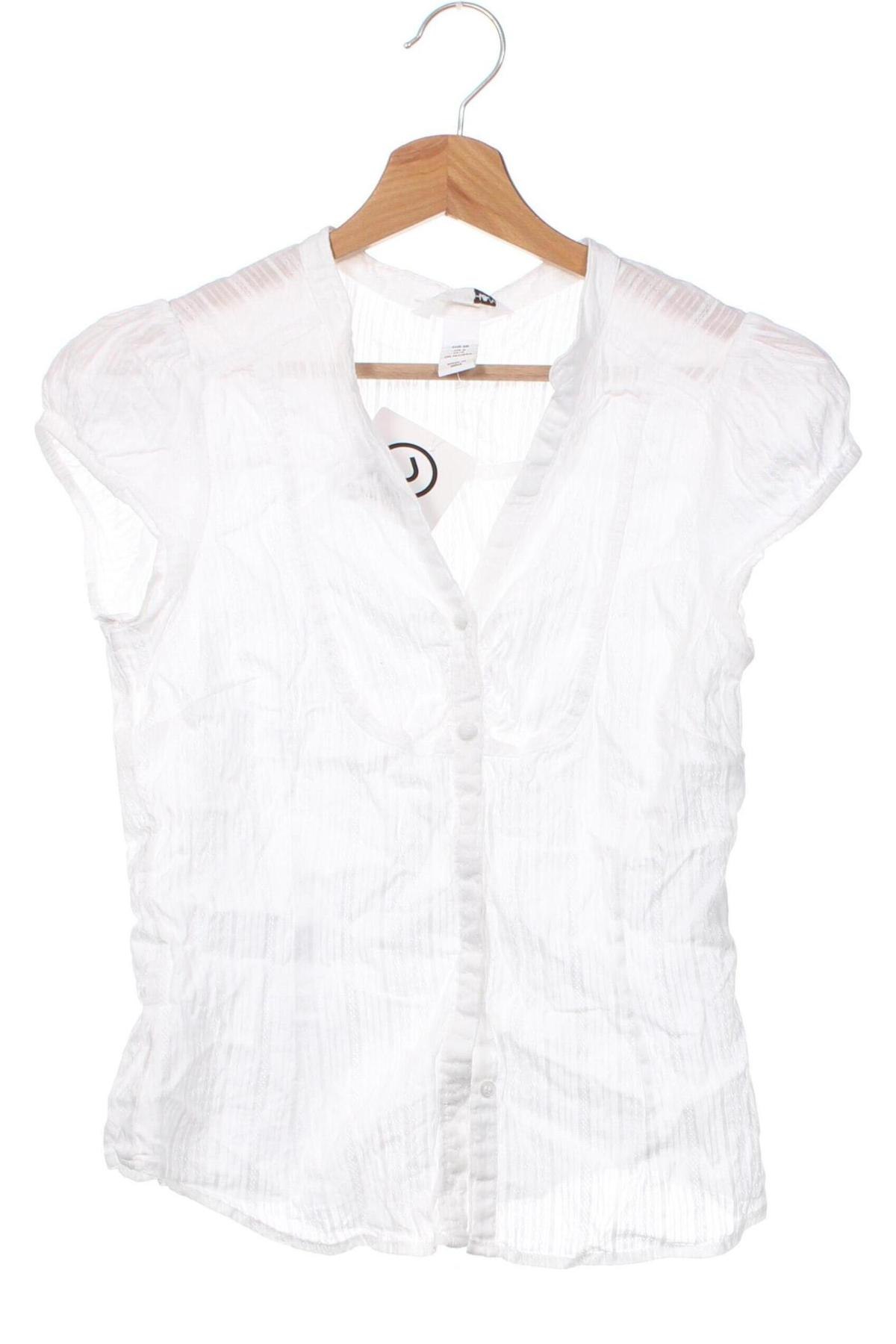 Γυναικείο πουκάμισο H&M, Μέγεθος S, Χρώμα Λευκό, Τιμή 12,79 €
