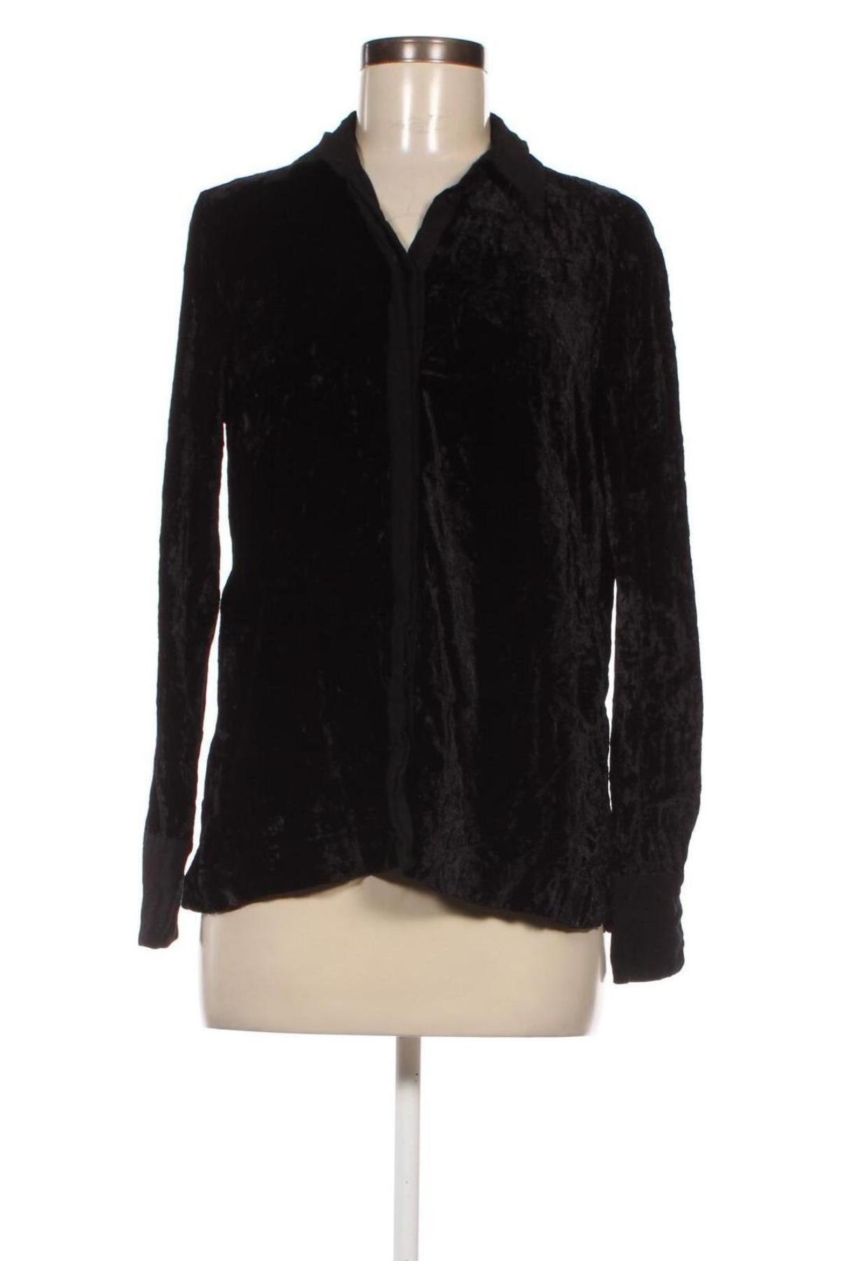 Γυναικείο πουκάμισο H&M, Μέγεθος L, Χρώμα Μαύρο, Τιμή 4,48 €