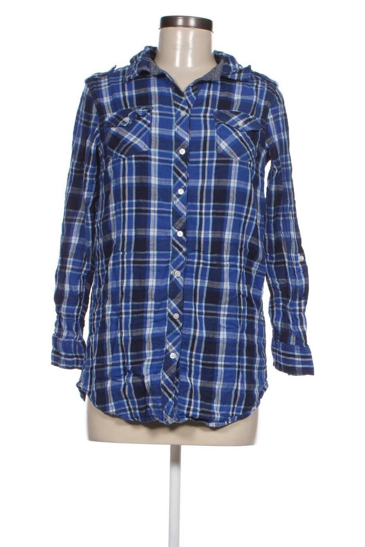 Γυναικείο πουκάμισο H&M Divided, Μέγεθος S, Χρώμα Μπλέ, Τιμή 2,94 €