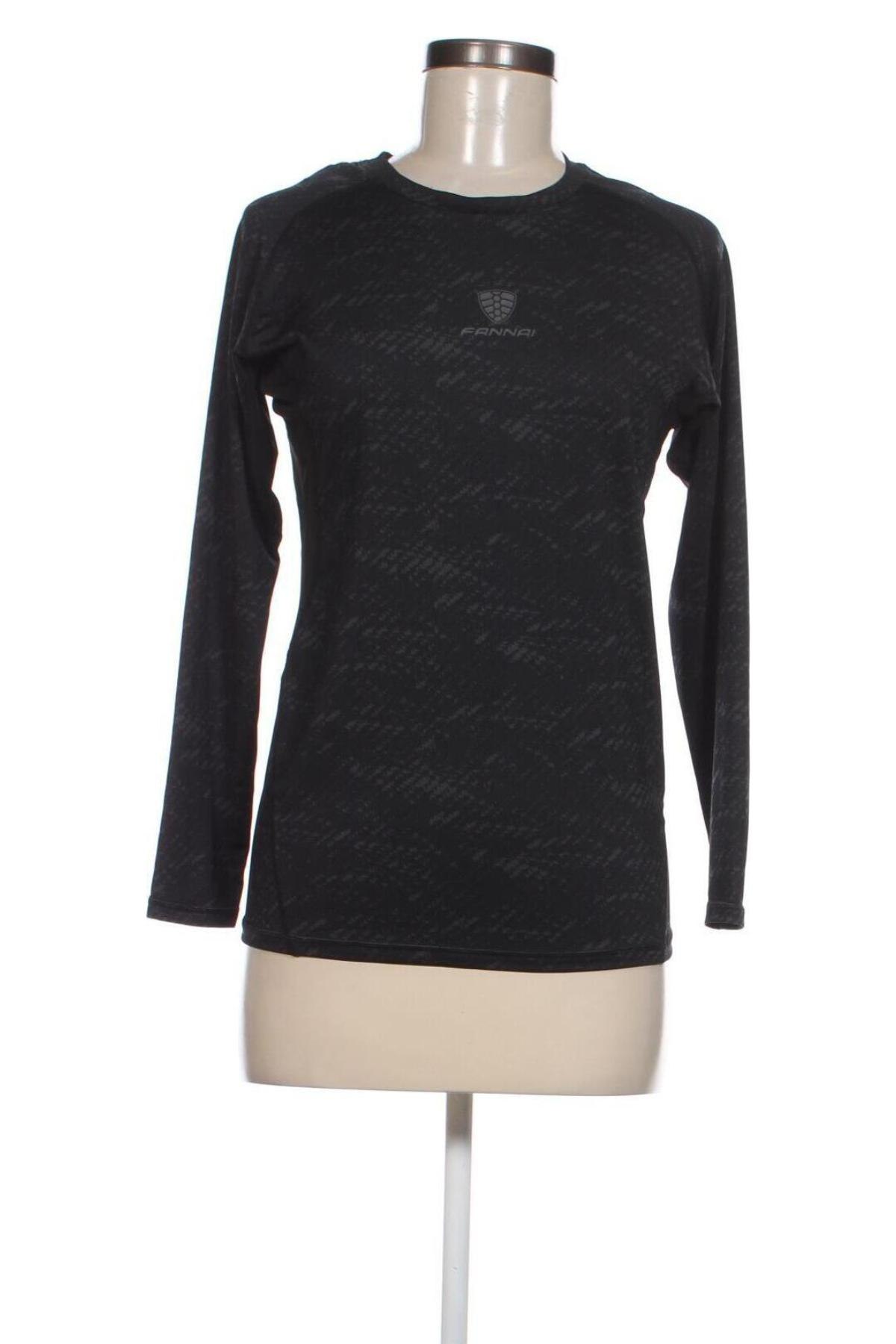 Дамска спортна блуза, Размер M, Цвят Черен, Цена 11,04 лв.