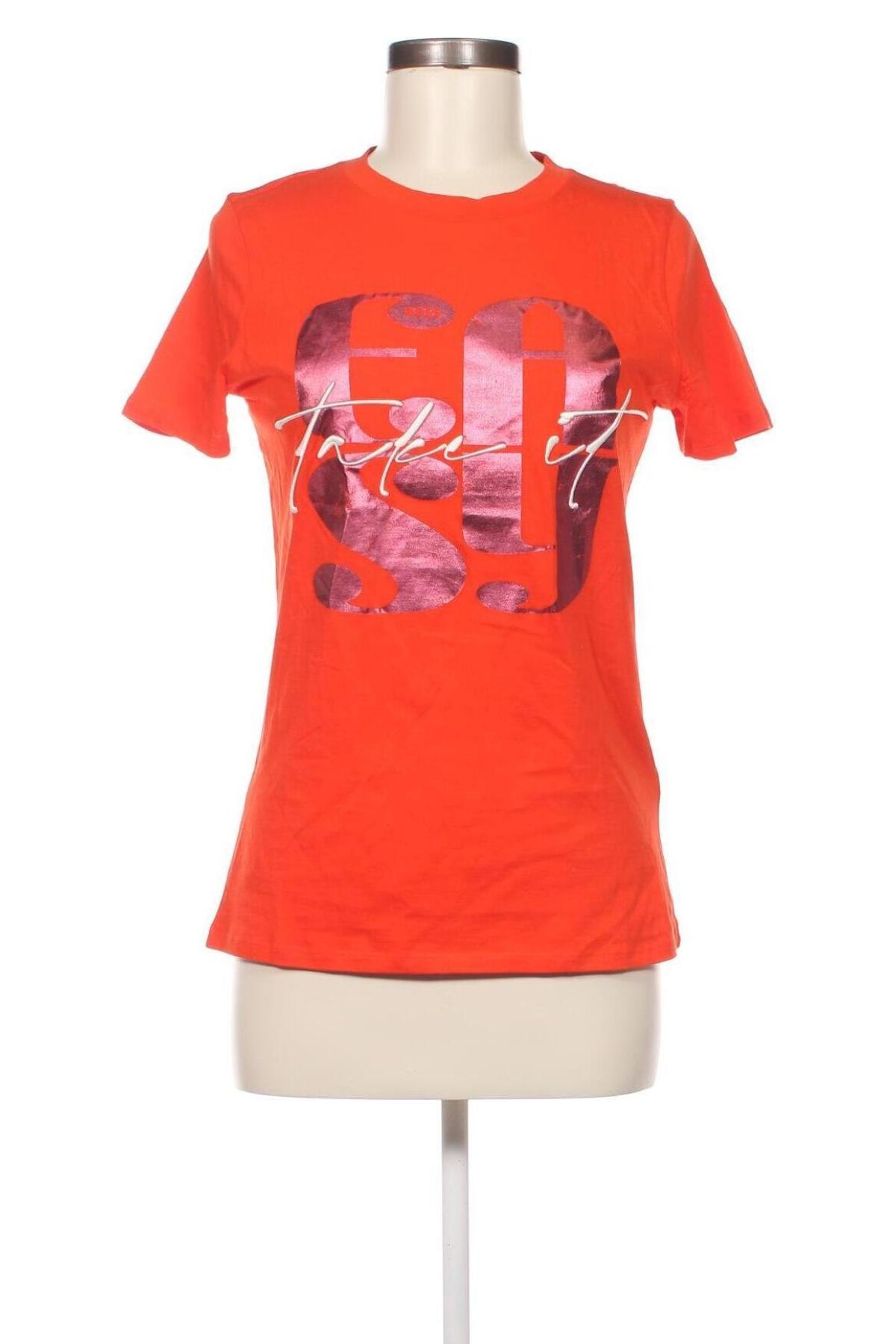 Γυναικείο t-shirt BOSS, Μέγεθος S, Χρώμα Πορτοκαλί, Τιμή 56,09 €