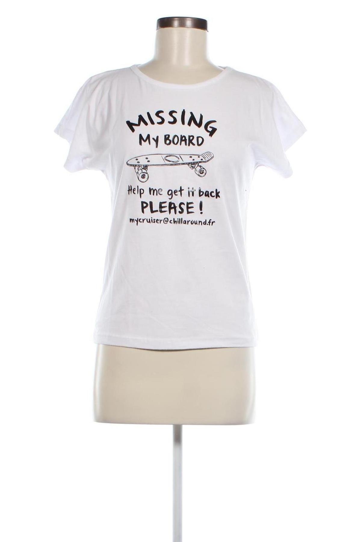 Kinder T-Shirt Chillaround, Größe 12-13y/ 158-164 cm, Farbe Weiß, Preis 16,49 €