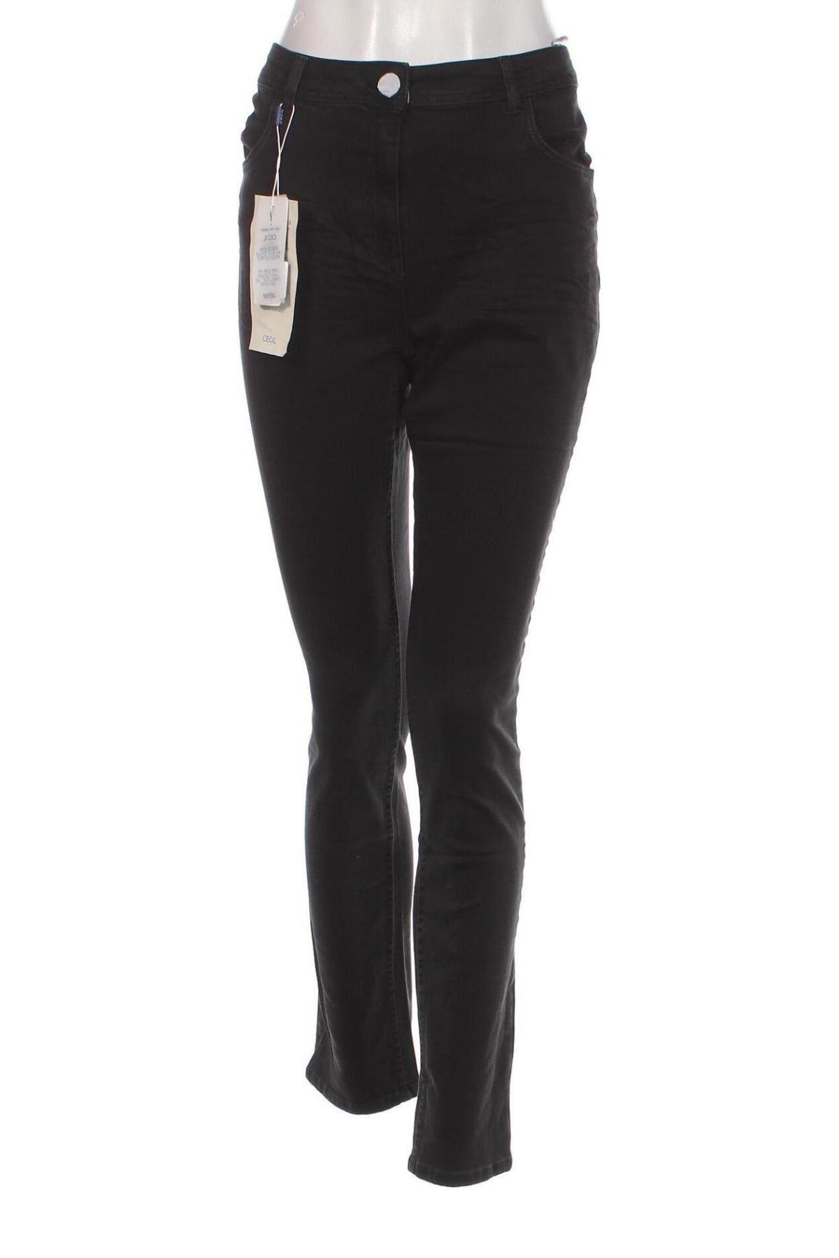 Γυναικείο Τζίν Cecil, Μέγεθος L, Χρώμα Μαύρο, Τιμή 8,07 €
