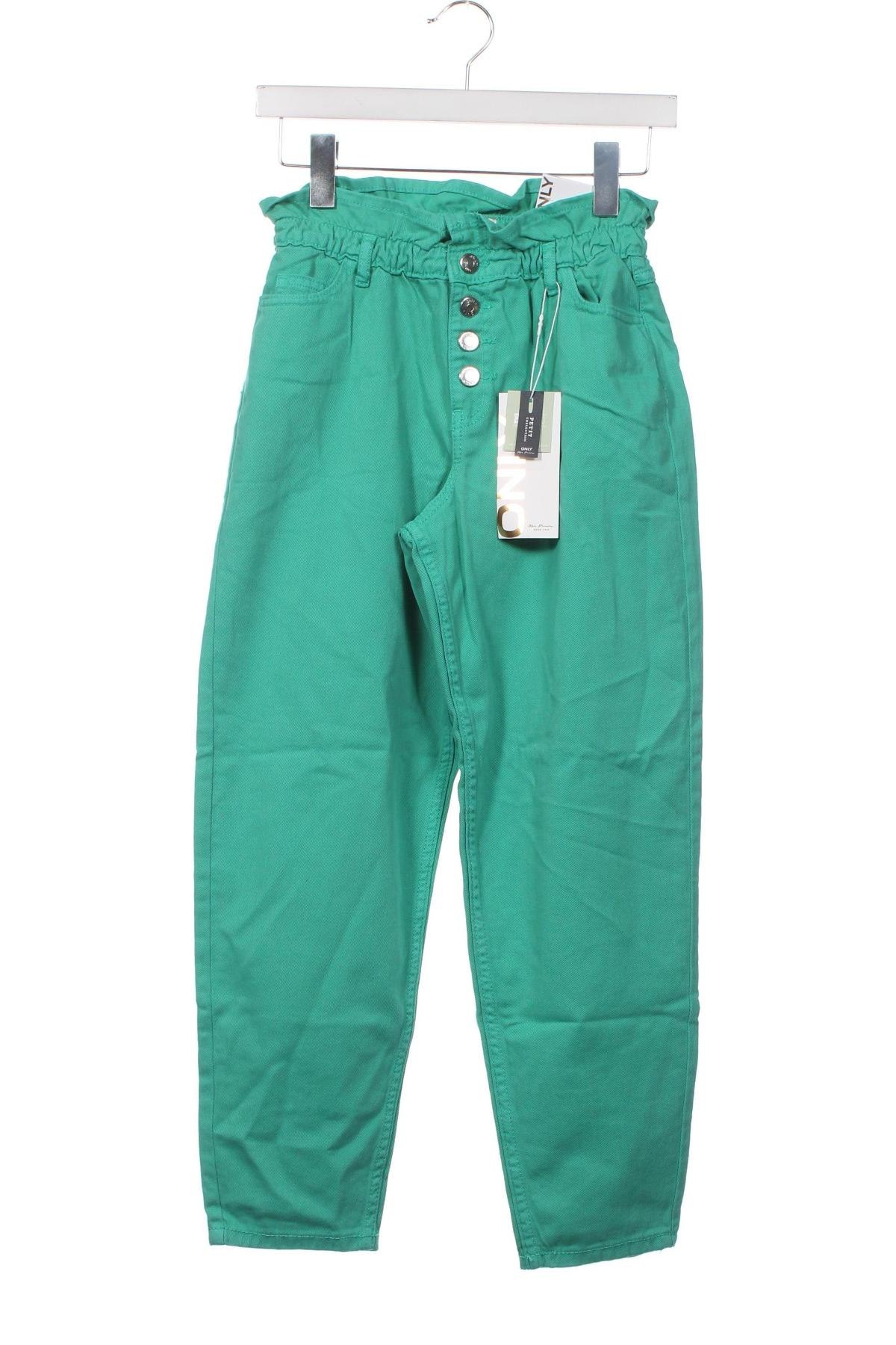 Dámské džíny  ONLY, Velikost XS, Barva Zelená, Cena  177,00 Kč