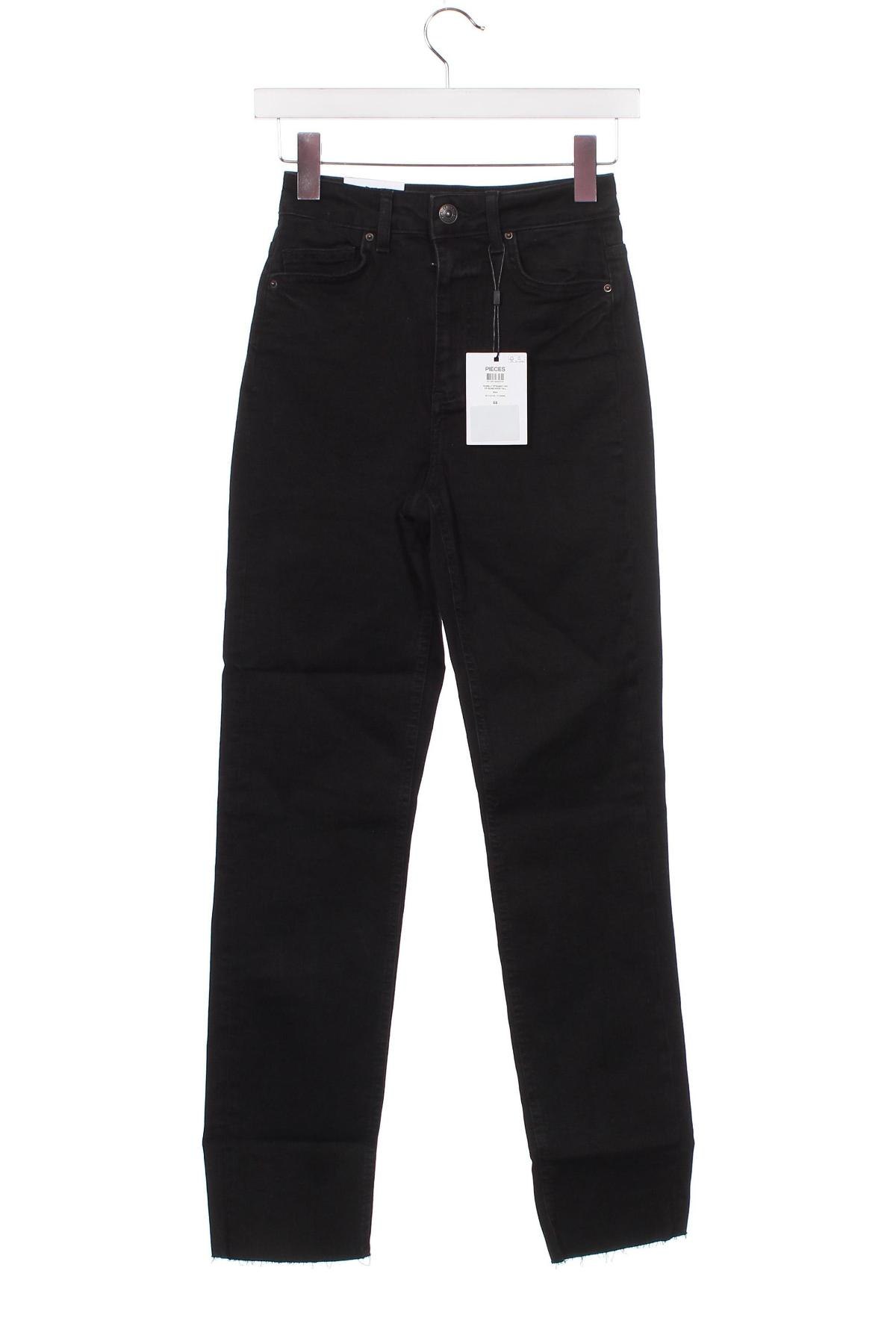 Damen Jeans Pieces, Größe XS, Farbe Schwarz, Preis € 11,22