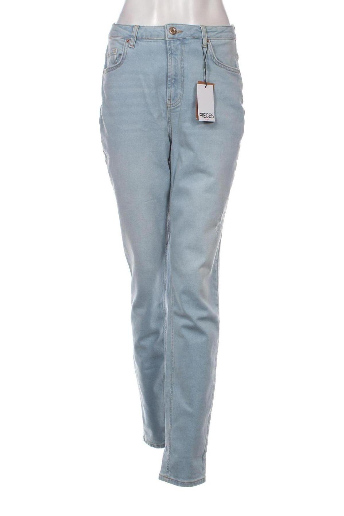 Dámske džínsy  Pieces, Veľkosť M, Farba Modrá, Cena  7,01 €