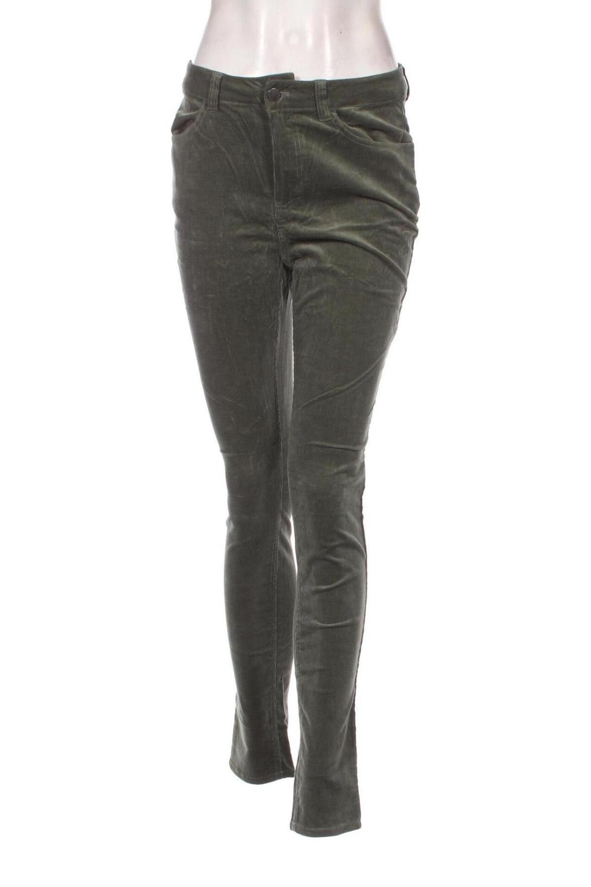 Pantaloni de velvet de femei, Mărime M, Culoare Verde, Preț 18,12 Lei