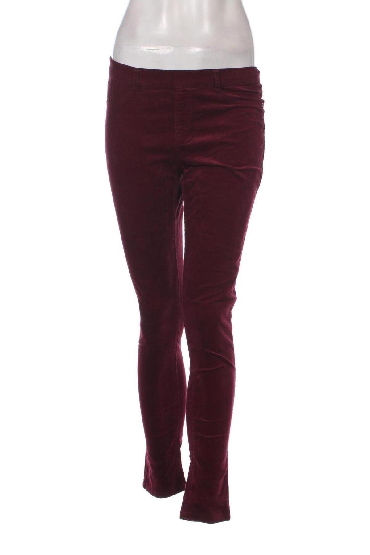 Pantaloni de velvet de femei, Mărime M, Culoare Roșu, Preț 13,35 Lei