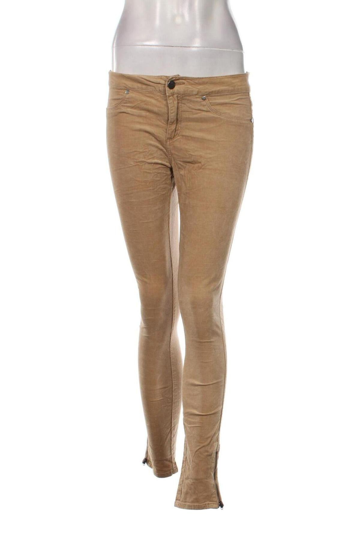 Γυναικείο κοτλέ παντελόνι Easy Wear, Μέγεθος M, Χρώμα  Μπέζ, Τιμή 3,77 €