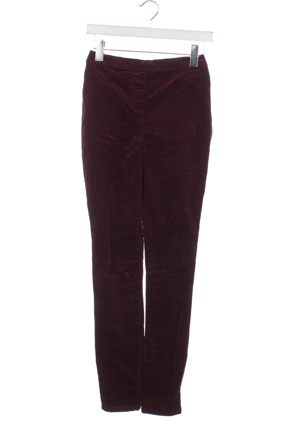 Pantaloni de velvet de femei M&Co., Mărime XS, Culoare Roșu, Preț 19,08 Lei