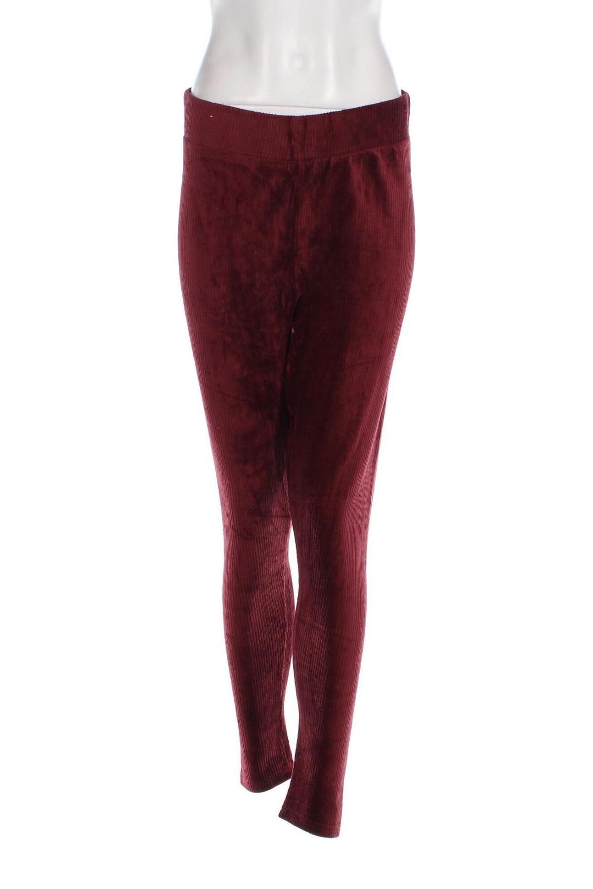 Pantaloni de velvet de femei Nutmeg, Mărime L, Culoare Roșu, Preț 18,12 Lei