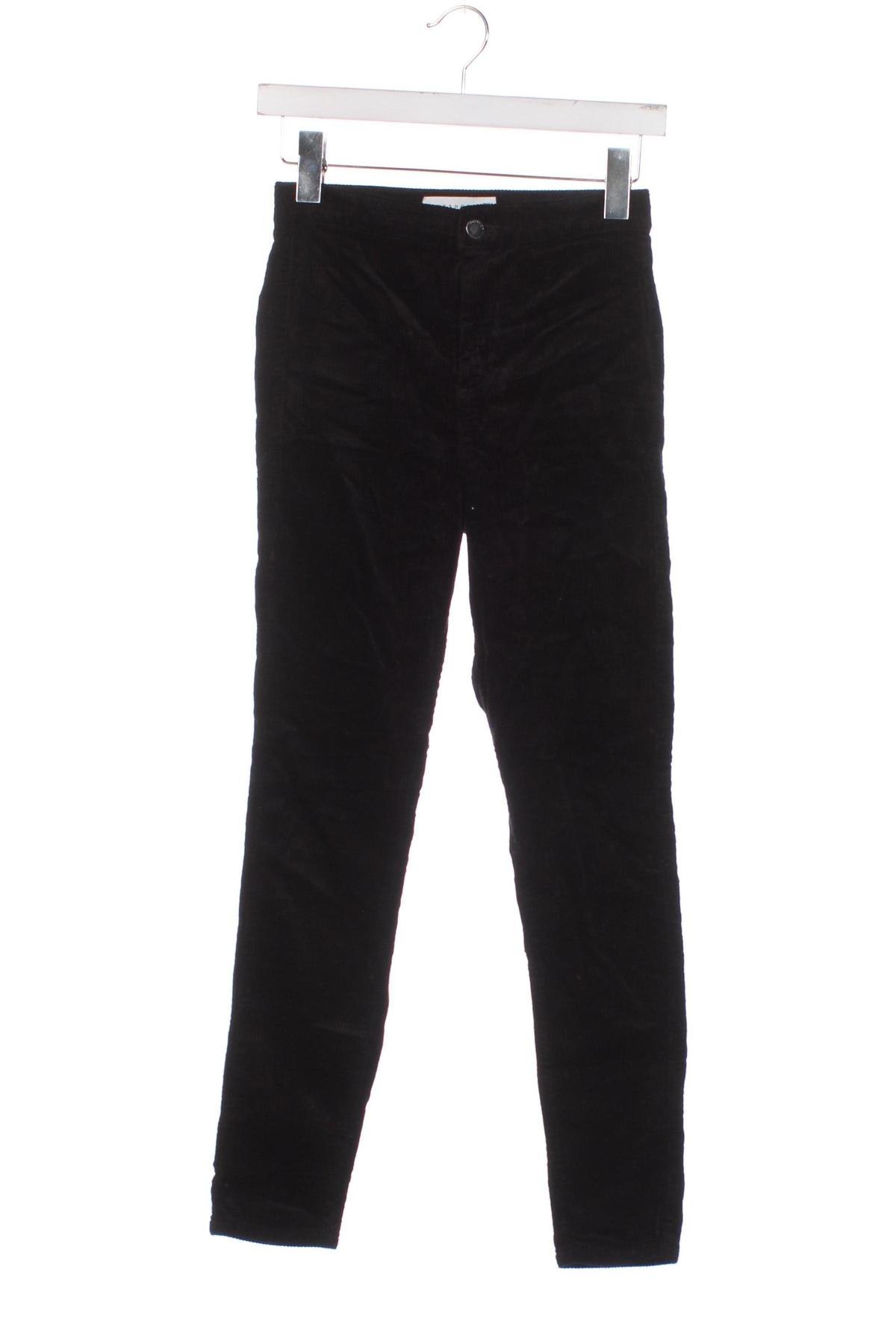 Γυναικείο κοτλέ παντελόνι Topshop, Μέγεθος XS, Χρώμα Μαύρο, Τιμή 2,69 €