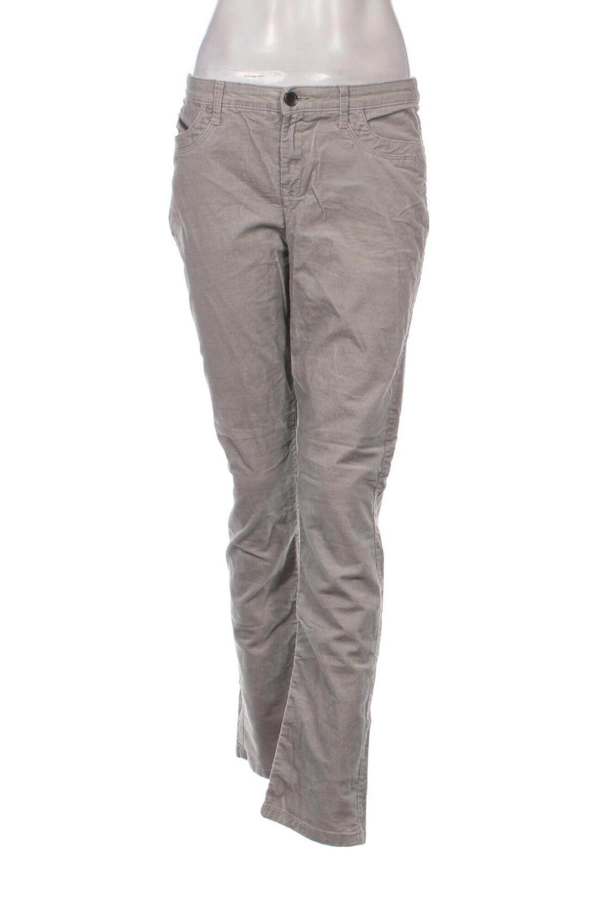 Pantaloni de velvet de femei Yessica, Mărime M, Culoare Gri, Preț 19,08 Lei