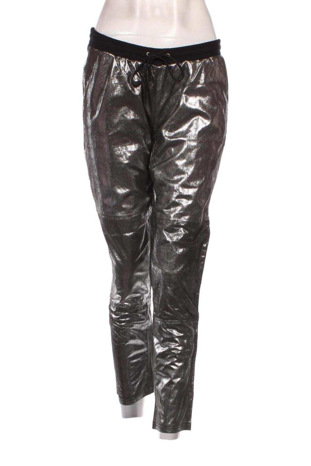 Γυναικείο παντελόνι δερμάτινο Heine, Μέγεθος M, Χρώμα Ασημί, Τιμή 83,23 €