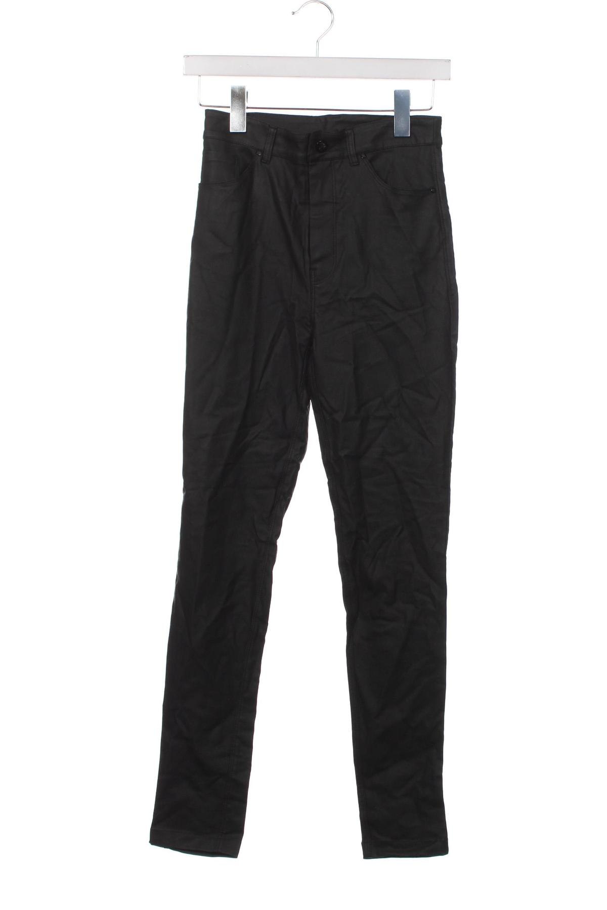 Dámske kožené nohavice  Springfield, Veľkosť S, Farba Čierna, Cena  7,71 €