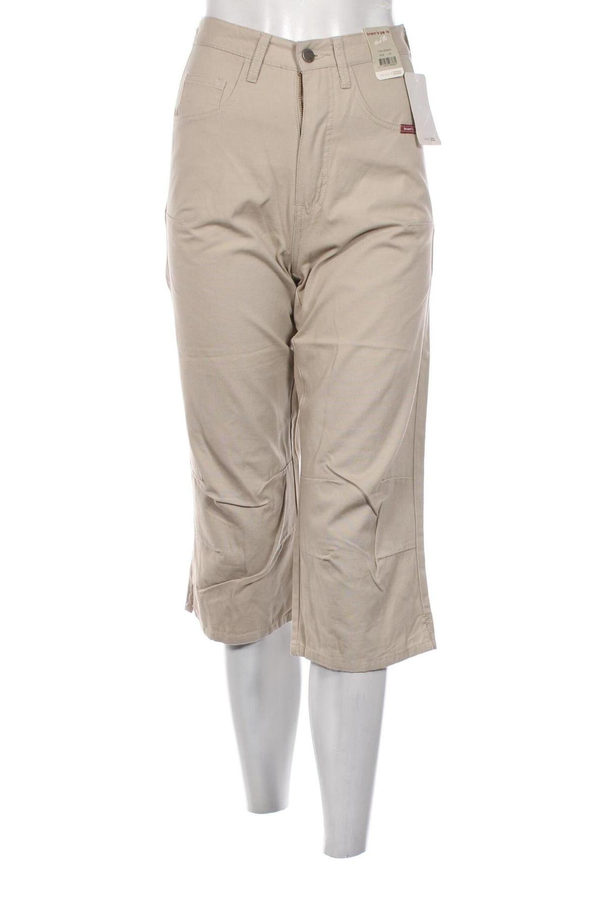 Дамски панталон Bram's Paris, Размер M, Цвят Бежов, Цена 12,46 лв.